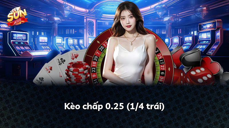 Kèo chấp 0.25 (1/4 trái)