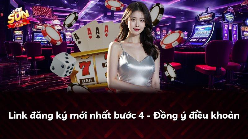 Link đăng ký mới nhất bước 4 - Đồng ý điều khoản