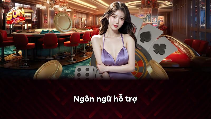 Ngôn ngữ hỗ trợ